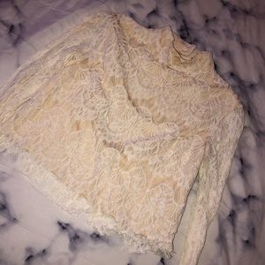 Lace long sleeve blouse